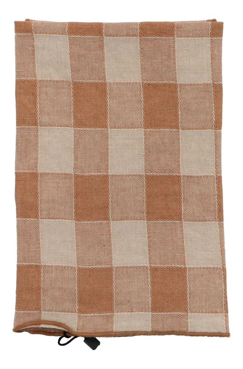 Servet Vintage Vichy - Terracotta & Bourdon Terracotta (set van 6)