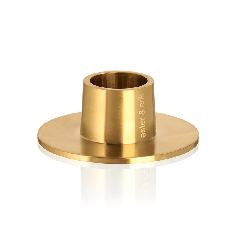 Kaarsenhouder goud mat (set van 2)
