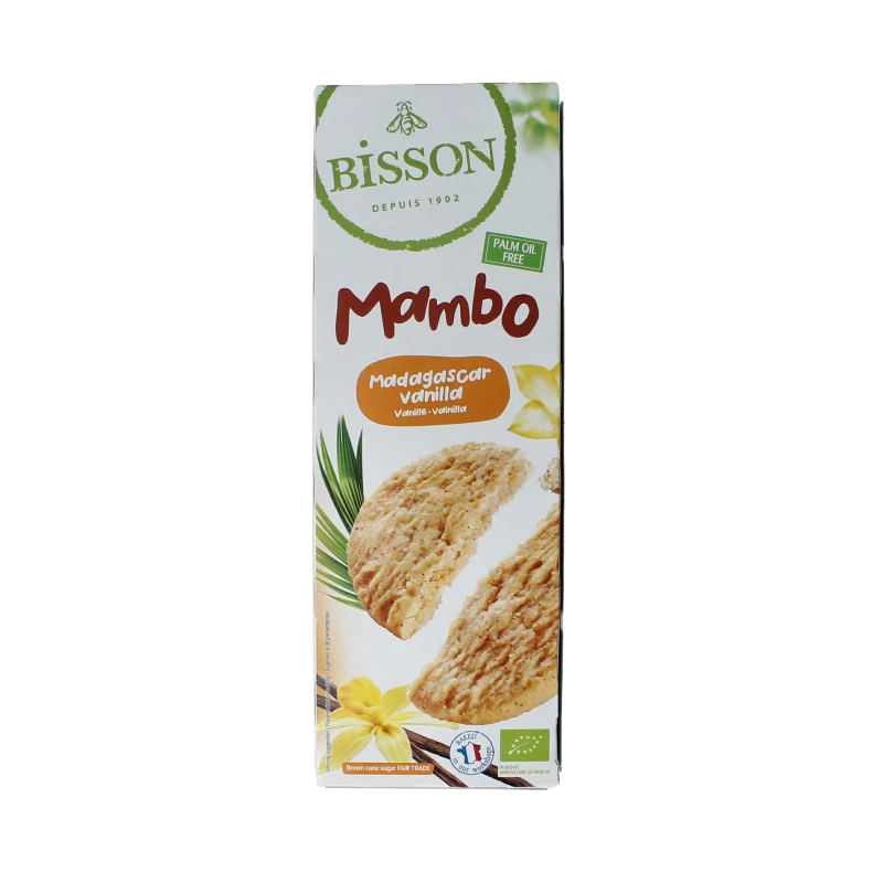 Bisson Mambo koekjes madagaskarvanille bio 175 gram