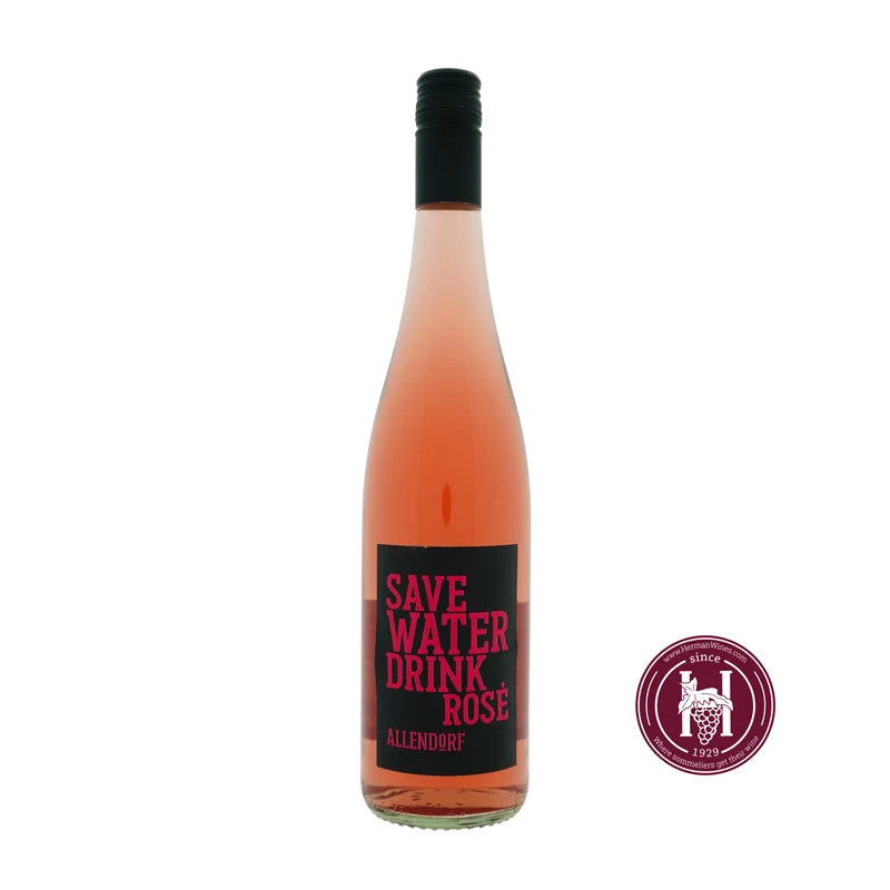 Save Water Drink Riesling Rose - Allendorf - 2020 - 0.75L - Duitsland - Rheingau - Wit