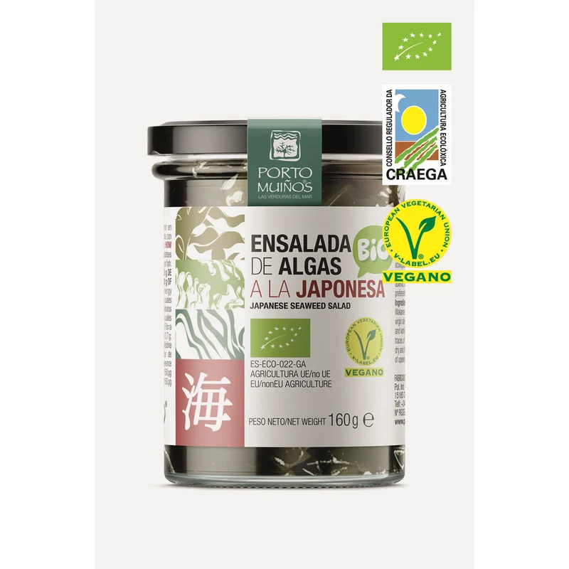 Porto-Muinos Japanse zeewiersalade bio 160 gram