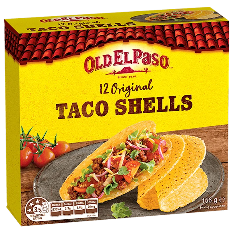 Old El Paso Taco shells glutenvrij 156 gram
