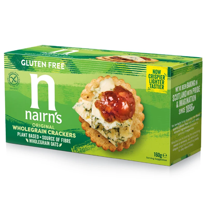 Nairns Volkoren crackers glutenvrij 137 gram