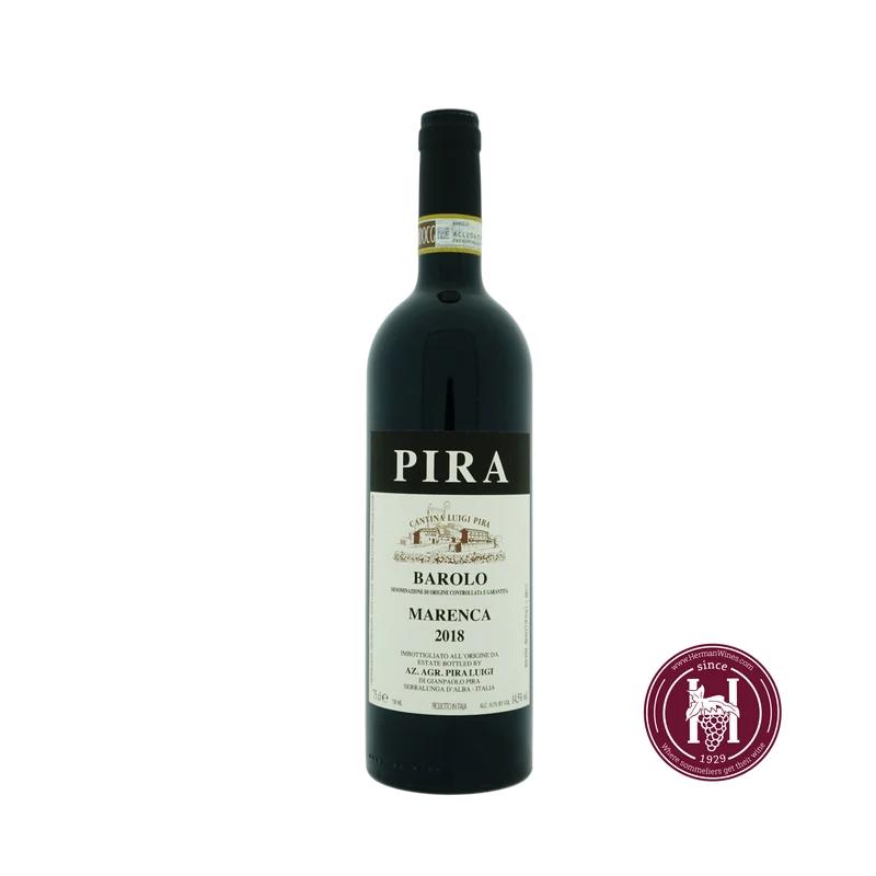 Barolo Marenca - Luigi Pira - 2018 - 0.75L - Italië - Piëmonte - Rood