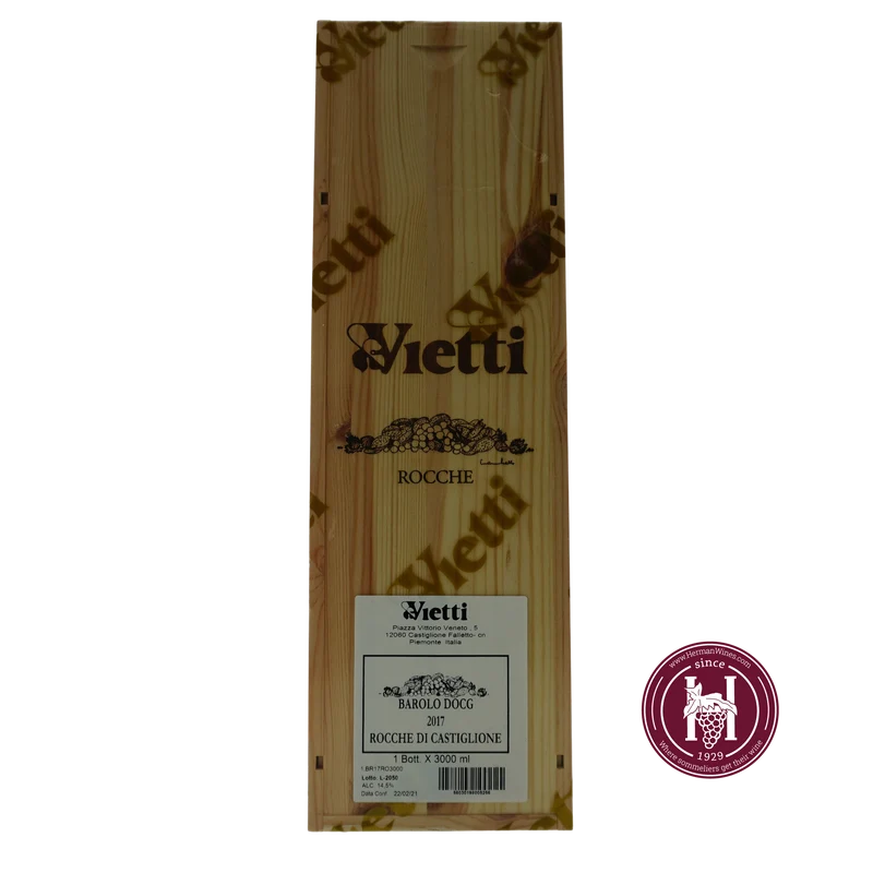 Barolo Rocche di Castiglione - Vietti - 2017 - 3.0L - Italië - Piëmonte - Rood