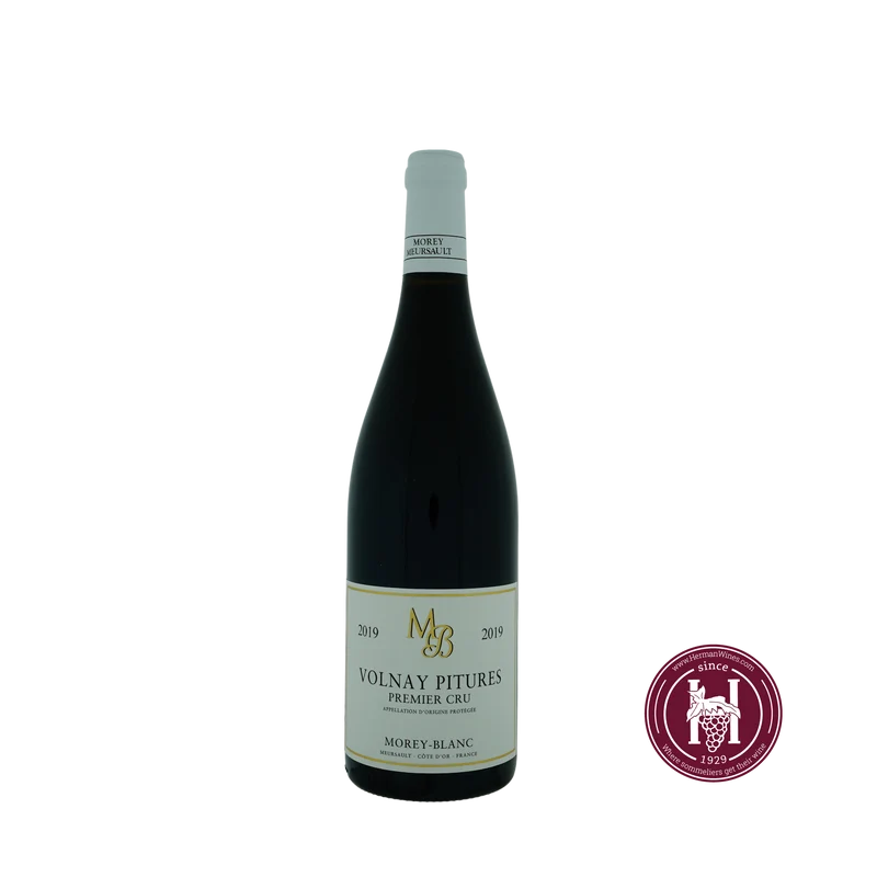Volnay 1er cru Pitures - Morey-Blanc - 2019 - 0.75L - Frankrijk - Bourgogne - Rood