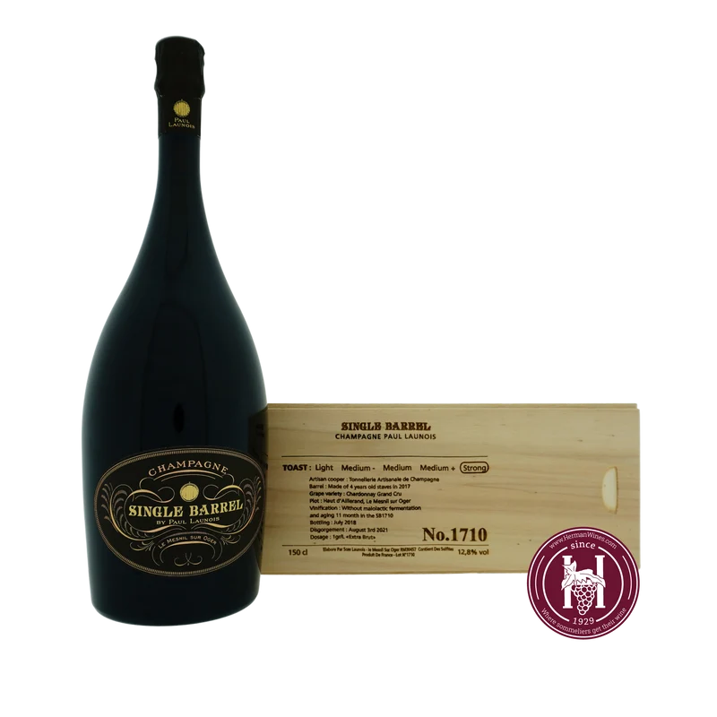 Champagne Grand Cru Blanc de Blancs Mesnil sur Oger SB1710 2017 - Paul Launois - 2017 - 1.5L - Frankrijk - Champagne - Wit