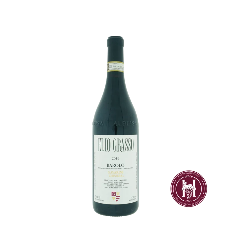 Barolo Gavarini Chiniera - Elio Grasso - 2019 - 0.75L - Italië - Piëmonte - Rood