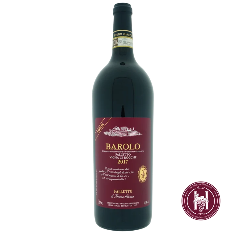 Barolo Falletto vigna le Rocche Riserva - Bruno Giacosa - 2017 - 1.5L - Italië - Piëmonte - Rood