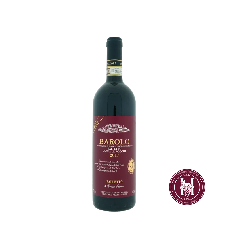 Barolo Falletto vigna le Rocche Riserva - Bruno Giacosa - 2017 - 0.75L - Italië - Piëmonte - Rood