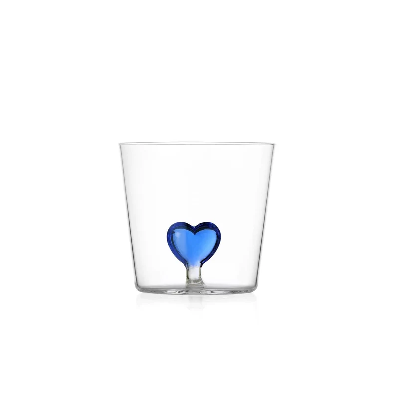Waterglas Blue Heart