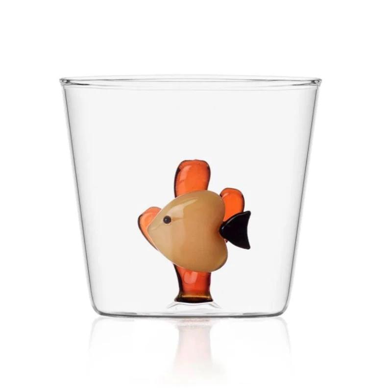 Waterglas Yellow Fish Amber Seaweed