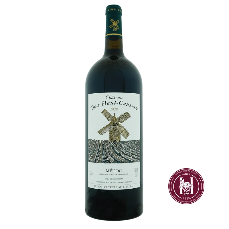 Tour Haut Caussan - Medoc - 2020 - 1.5L - Frankrijk - Bordeaux - Rood