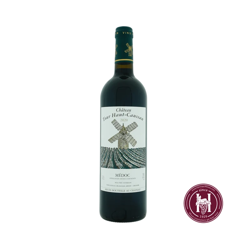 Tour Haut Caussan - Medoc - 2020 - 0.75L - Frankrijk - Bordeaux - Rood