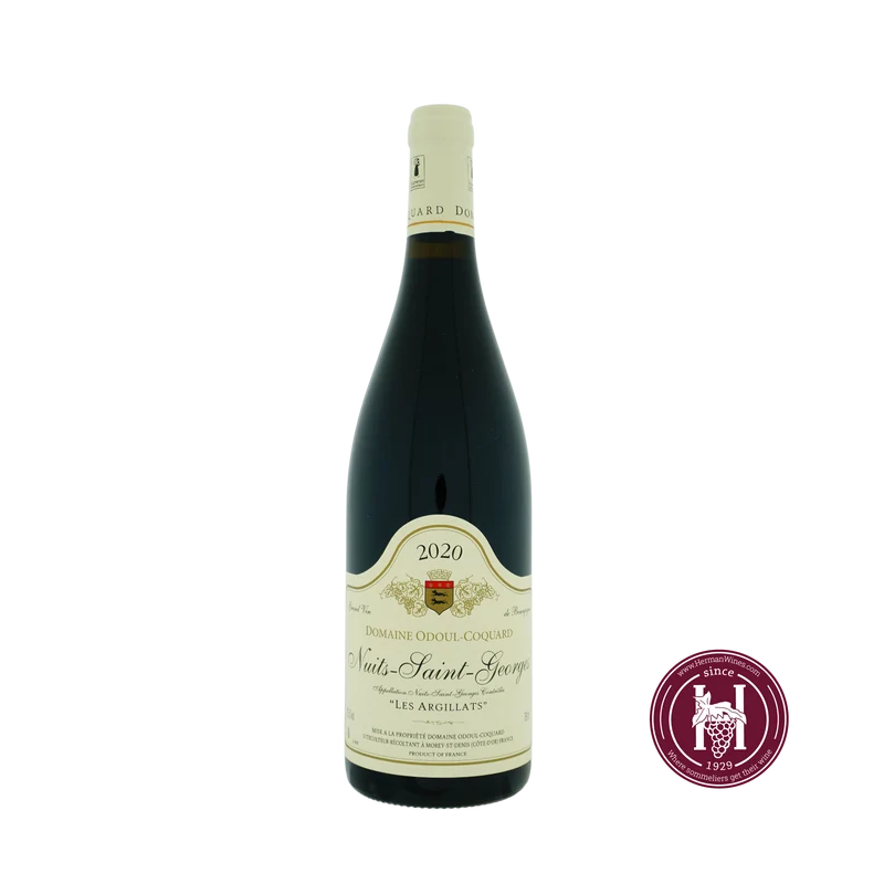Nuits Saint Georges les Argillats - Odoul Coquard - 2020 - 0.75L - Frankrijk - Bourgogne - Rood