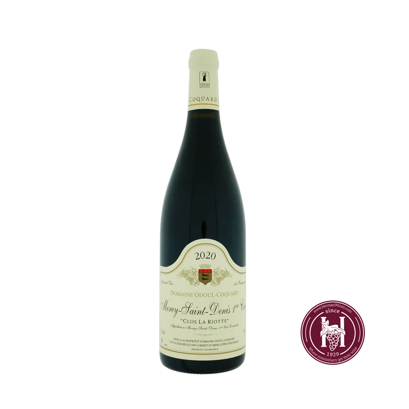 Morey Saint Denis 1er cru Clos la Riotte - Odoul Coquard - 2020 - 0.75L - Frankrijk - Bourgogne - Rood