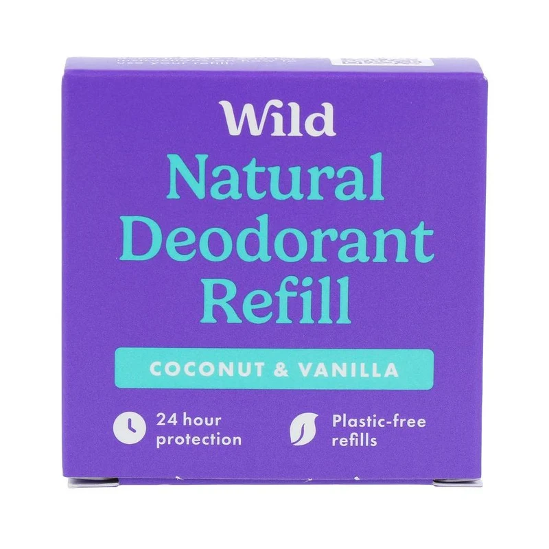 Wild Natural Deodorant Coconut & Vanilla Navulverpakking 40 gram