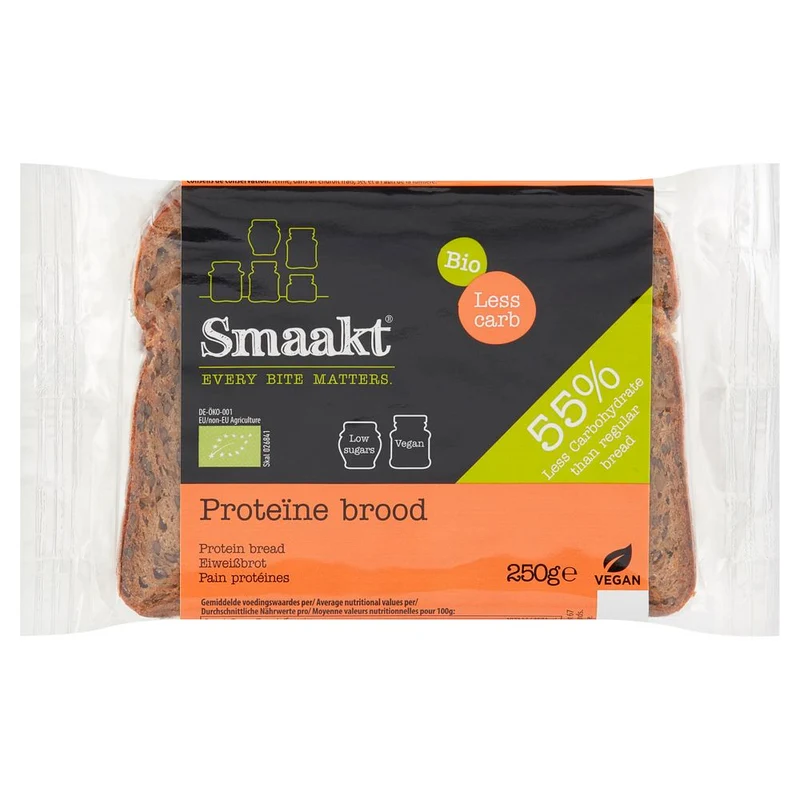 Smaakt Less Carb Proteïne Brood 250 gram