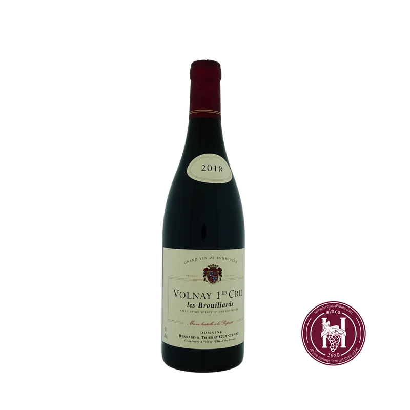 Volnay 1er cru Bouillards - Bernard & Thierry Glantenay - 2018 - 0.75L - Frankrijk - Bourgogne - Rood