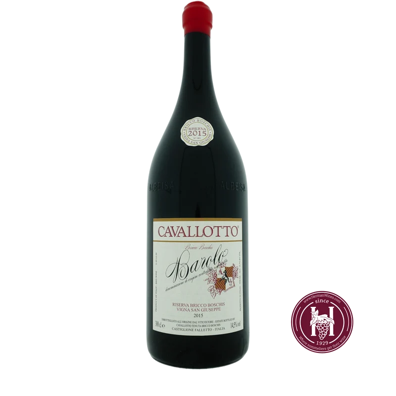 Barolo Bricco Boschis vigna San Giuseppe Riserva - Cavallotto - 2015 - 3.0L - Italië - Piëmonte - Rood