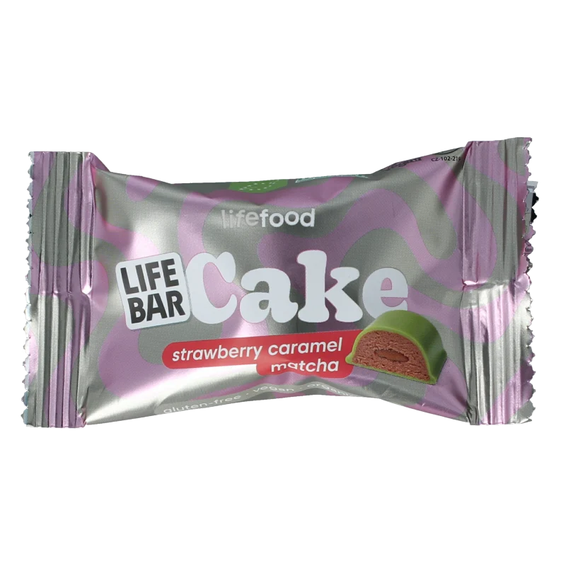 Lifefood Cake strawberry caramel matcha 35 gram