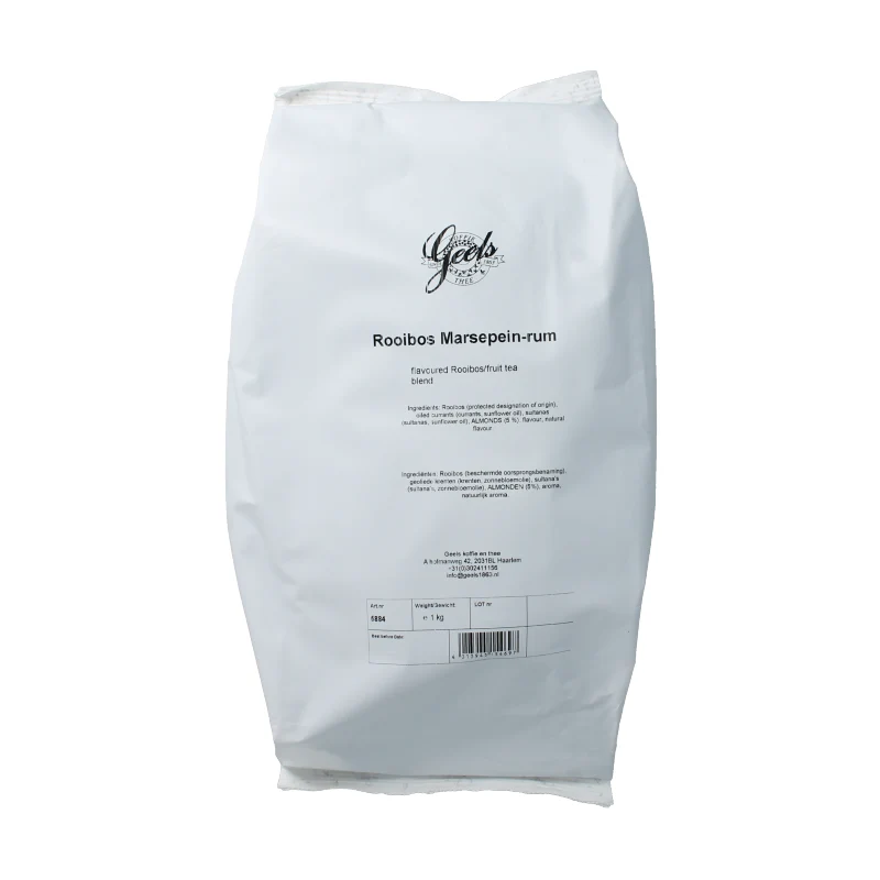 Geels koffie en thee Rooibos marsepein rum 1 kg