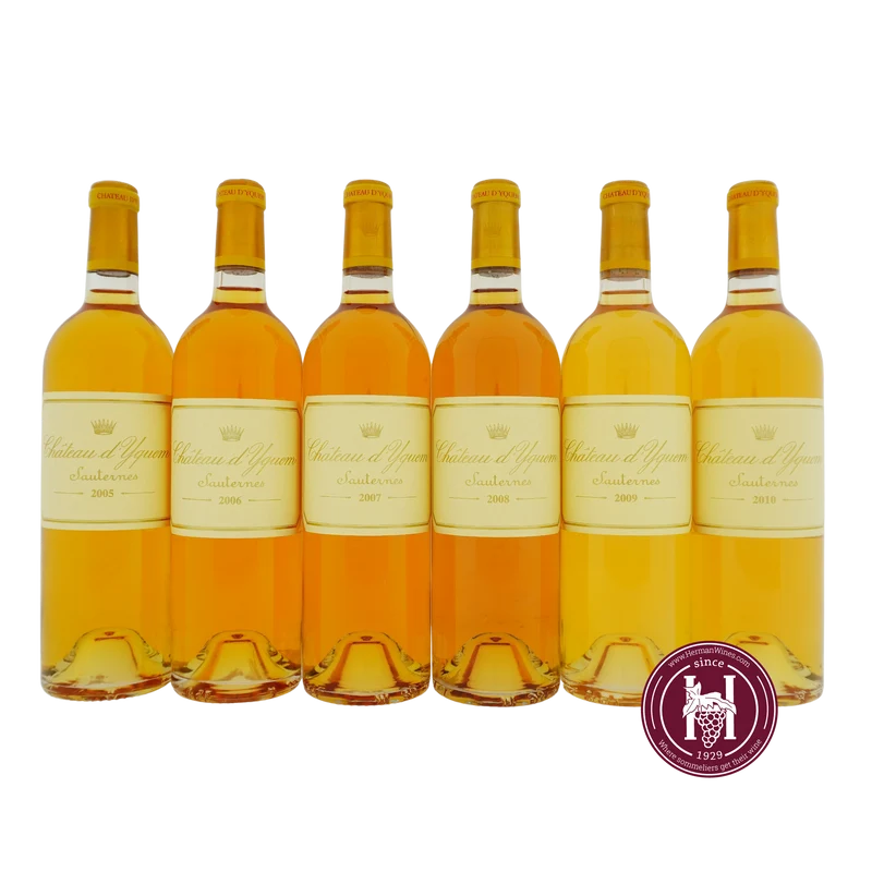 Assortment Yquem 1X 05, 06, 07, 08, 09 & 10 - Sauternes - Diff - 4500 - Bordeaux - Frankrijk