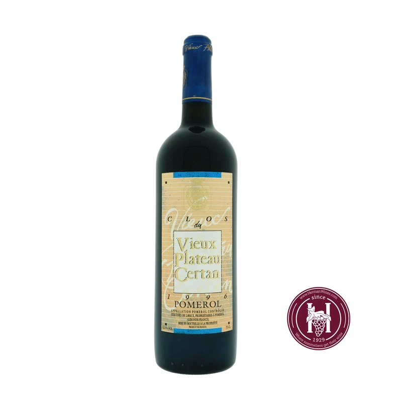 Clos Du Vieux Plateau Certan - Pomerol - 1996 - 0.750 - Bordeaux - Frankrijk