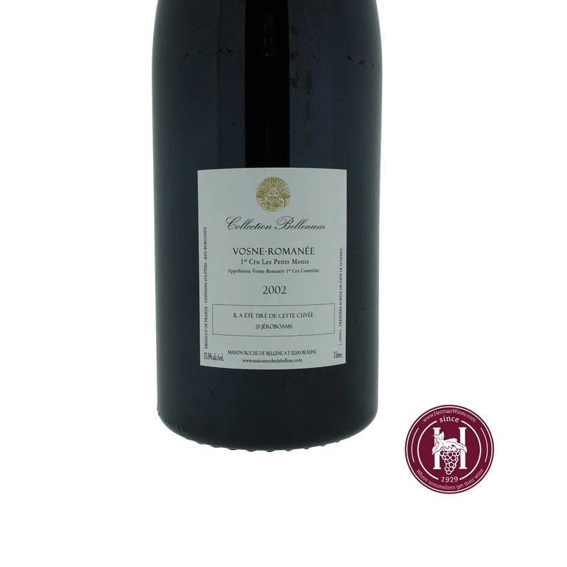 Vosne Romanee 1er cru Petits Monts - Roche De Bellene - 2002 - 3000 - Bourgogne - Frankrijk