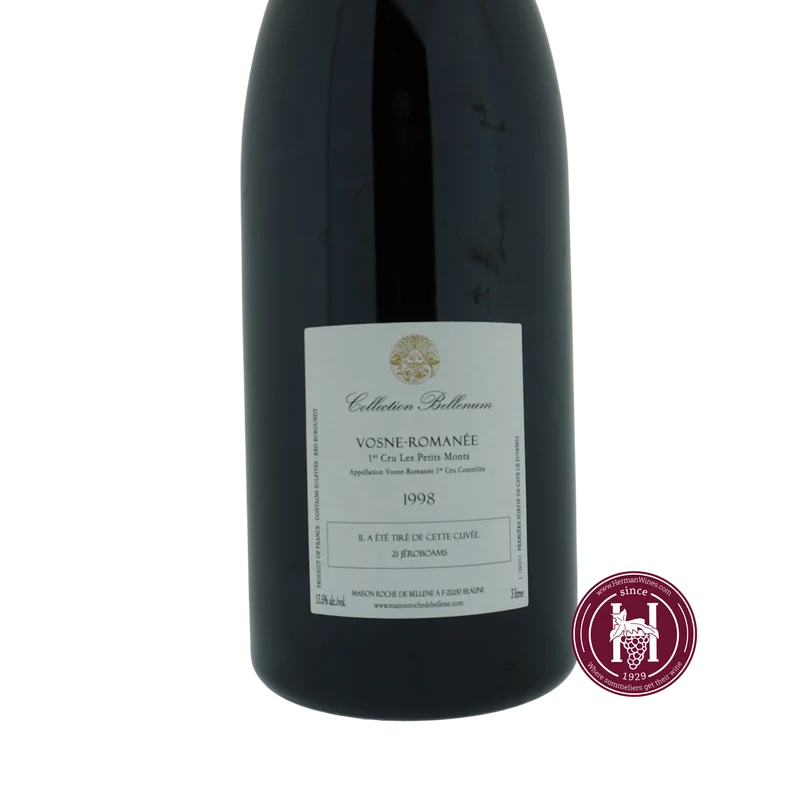Vosne Romanee 1er cru Petits Monts - Roche De Bellene, Collection Bellenum - 1998 - 3000 - Bourgogne - Frankrijk