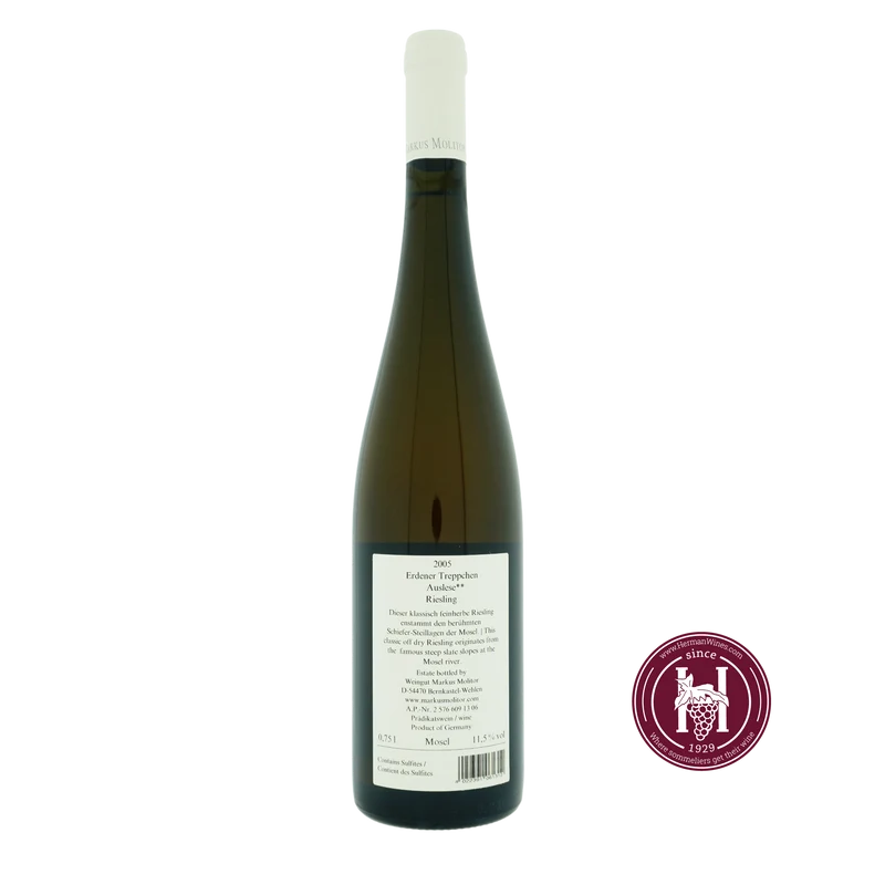 Erdener Treppchen Feinherb Auslese ** - Markus Molitor - 2005 - 0.750 - Moezel - Duitsland