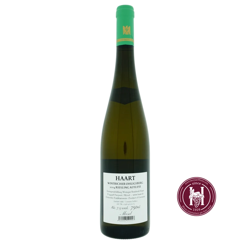 Wintricher Ohligsberger Auslese - Weingut Haart - 2004 - 0.750 - Moezel - Duitsland
