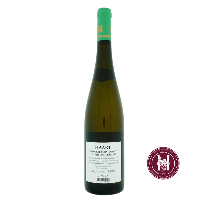 Piesporter Grafenberg Spatlese - Weingut Haart - 2004 - 0.750 - Moezel - Duitsland