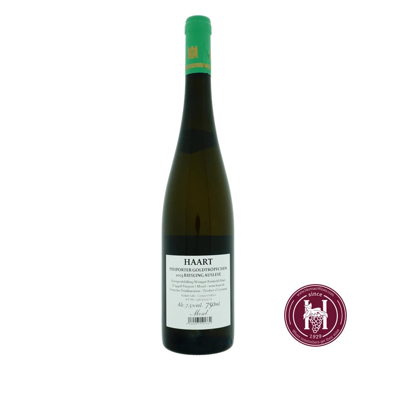 Piesporter Goldtropfchen Auslese - Weingut Haart - 2003 - 0.750 - Moezel - Duitsland