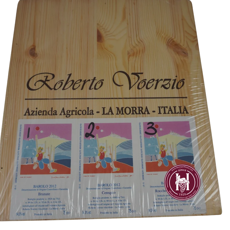 Mix Barolo Cs (3 X Rocche Dell'Annunziata, 2 X Cerequio, 1 X Brunate) - Roberto Voerzio - 2012 - 4500 - Piëmonte - Italië