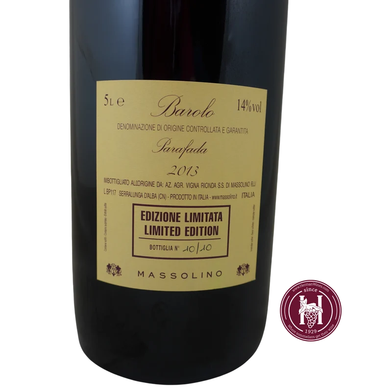 Barolo Parafada - Massolino - 2013 - 5000 - Piëmonte - Italië