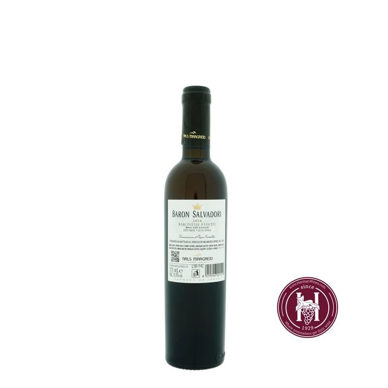 Baronesse Moscato Giallo Passito - Nals - Margreid - 2016 - 0.375 - Zuid-Tirol, Trentino, Bolzano - Italië