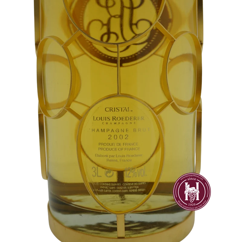 Champagne Cristal Gold Limited Edition - Louis Roederer - 2002 - 3000 - Mousserende wijnen - Frankrijk