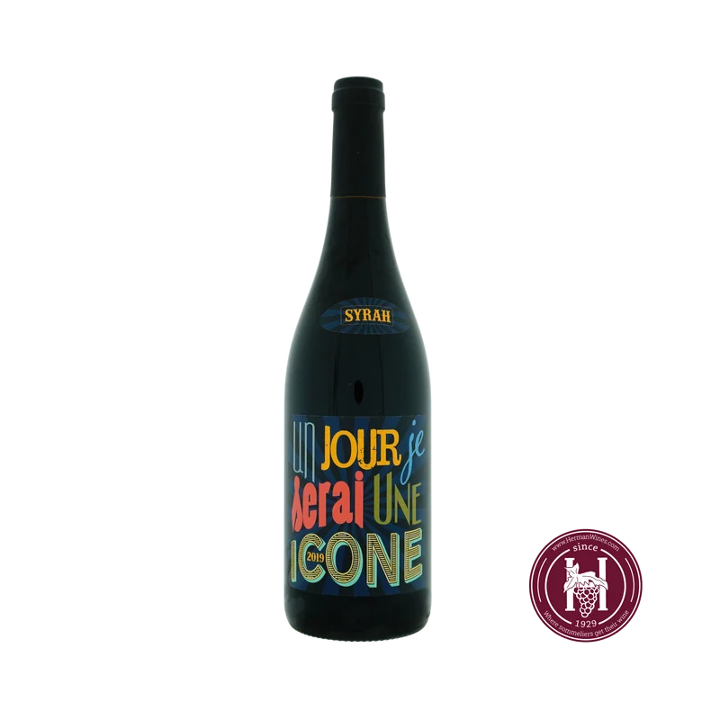Un jour je serai une icone - Jeff Carrel - 2019 - 0.75L - Frankrijk - Languedoc-Roussillon - Rood