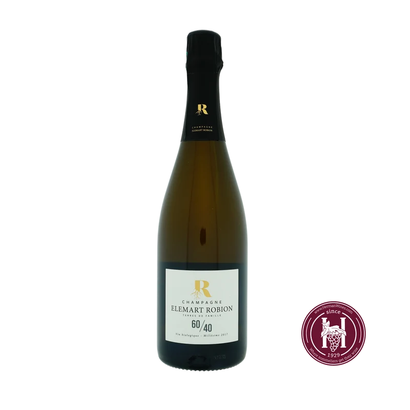 Champagne 60/40 deg. 7/21 - Elemart Robion - 2017 - 0.75L - Frankrijk - Champagne - Wit