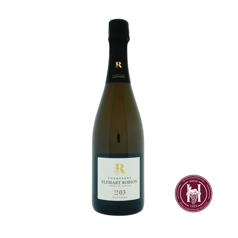 Champagne VB03 Brut Nature - Elemart Robion - N.V. - 0.75L - Frankrijk - Champagne - Wit