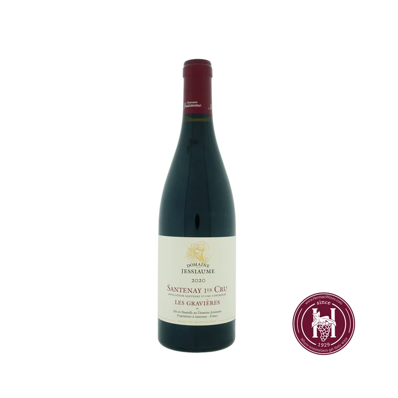 Santenay 1er cru les Gravieres rouge - Domaine Jessiaume - 2020 - 0.75L - Frankrijk - Bourgogne - Rood