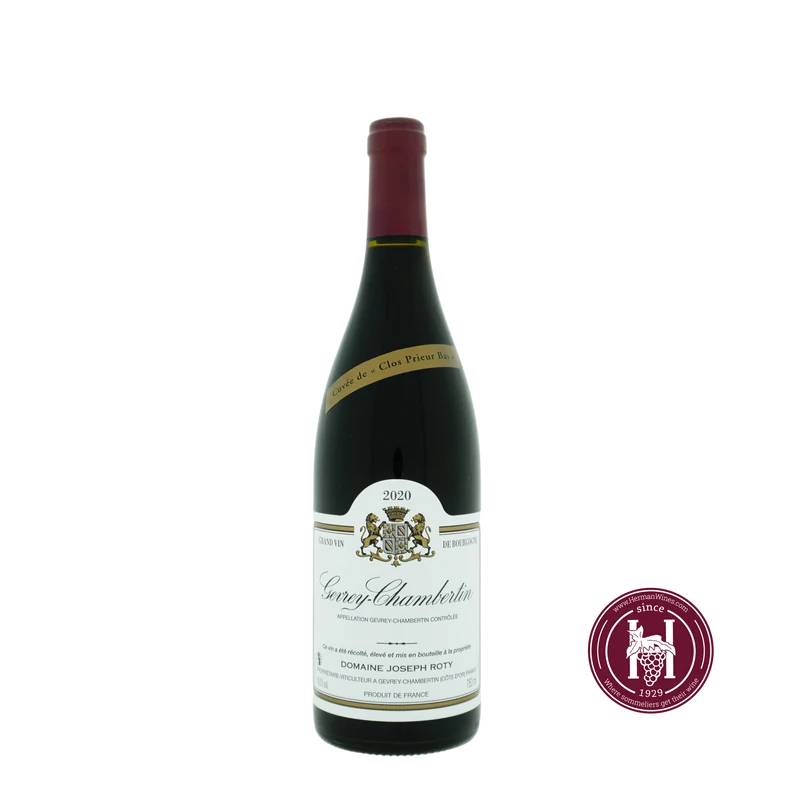 Gevrey Chambertin Clos Prieur Bas - Domaine Joseph Roty - 2020 - 0.75L - Frankrijk - Bourgogne - Rood