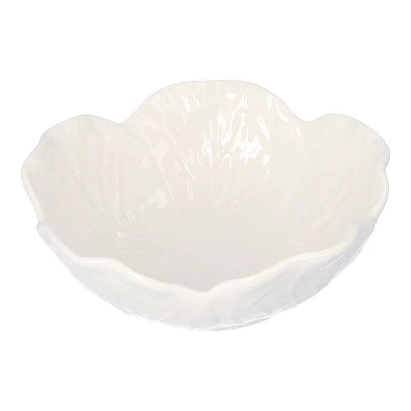 Kom koolblad beige 17,5cm