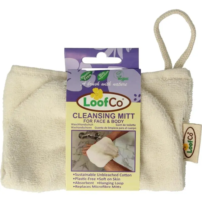 Loofco Washandje ongebleekt katoen biologisch