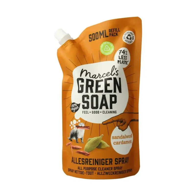 Marcels Green Soap allesreiniger navulling sandelh & kardem