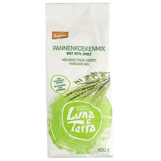 Luna E Terra Pannenkoekmix met spelt demeter bio 500 gram