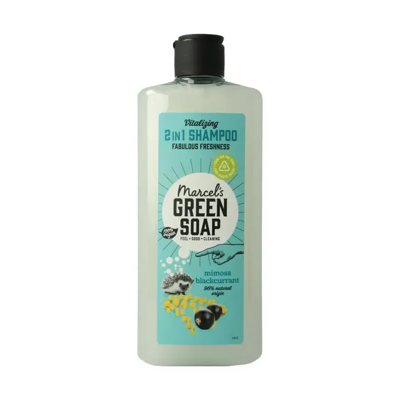Marcels Green Soap 2 in 1 shampoo Mimosa zwarte bes 300 ml