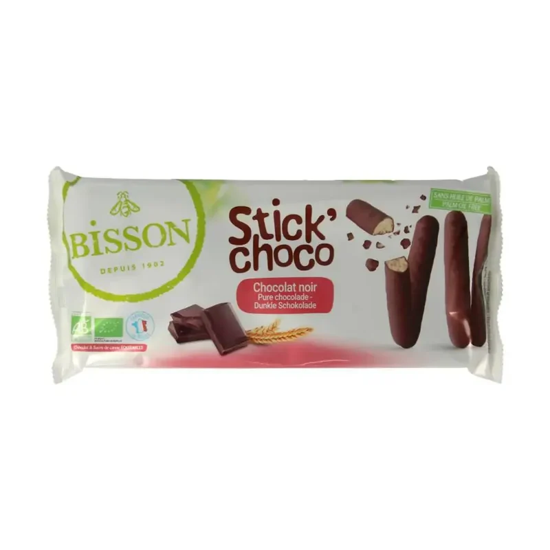 Bisson Stick choco pure chocolade bio 130 gram