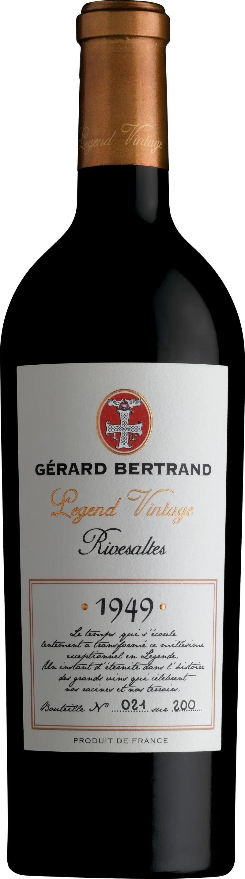 Legend Vintage Vins Doux Naturels AOP Rivesaltes 1949 – 75cl